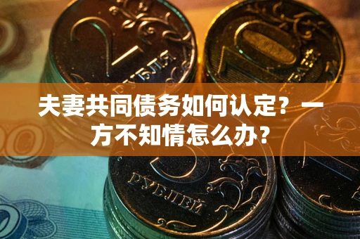 济南夫妻共同债务如何认定？一方不知情怎么办？