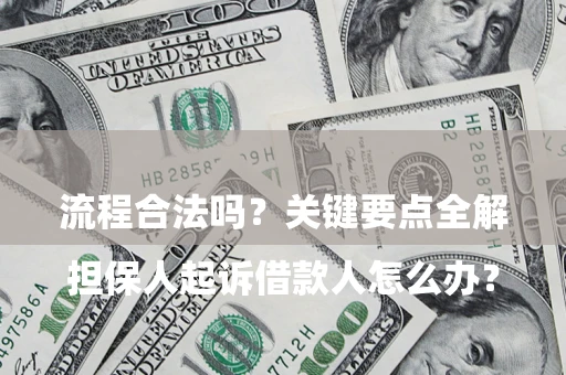 济南

担保人起诉借款人怎么办？流程合法吗？关键要点全解析