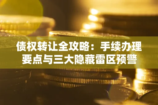 济南债权转让全攻略：手续办理要点与三大隐藏雷区预警